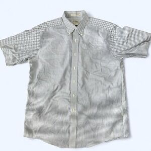 Vintage L.L. Bean Wrinkle Resistant Check Shirt 100% Cotton L Reg